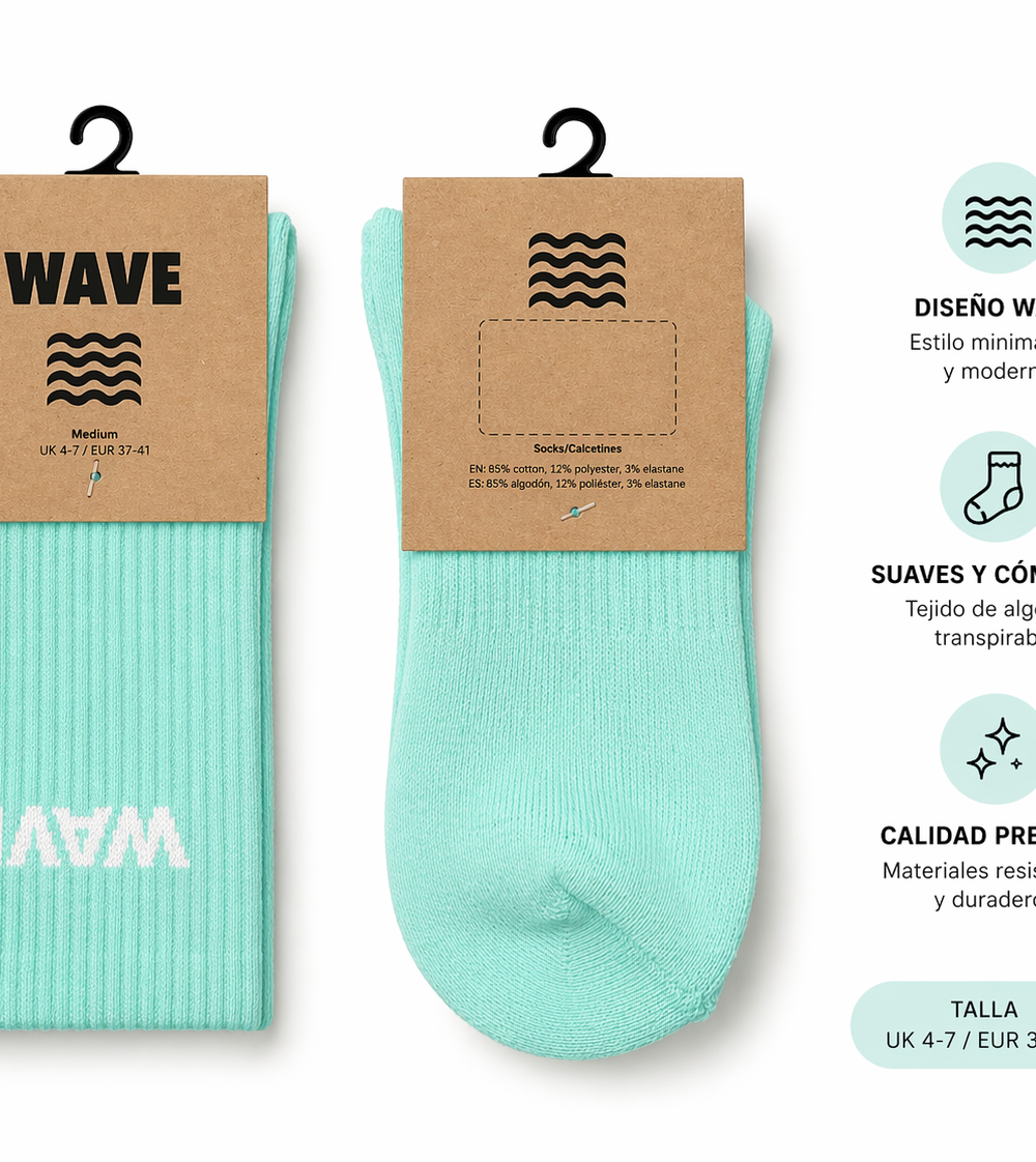Alternative view of CALCETINES WAVE | MINT