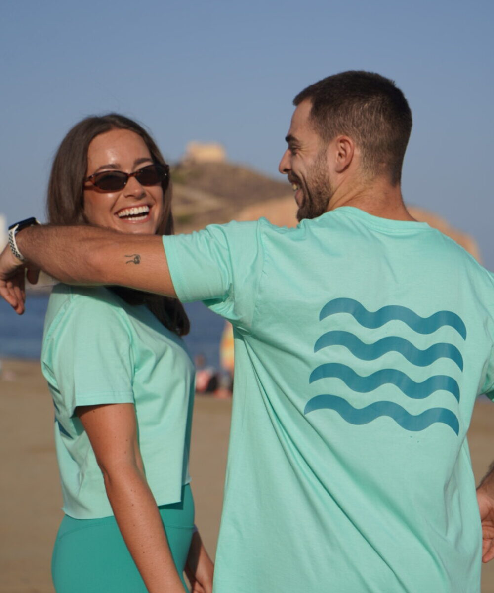 Alternative view of CROP TOP WAVE | TURQUESA