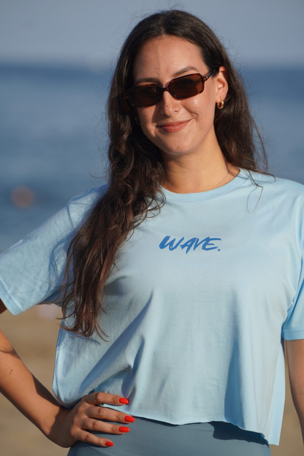 CROP TOP WAVE | CELESTE - Imagen 2