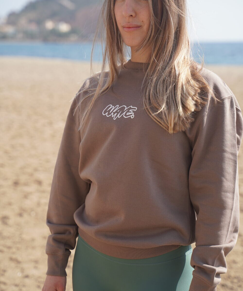 SUDADERA UNISEX OVERSIZE | MARRÓN