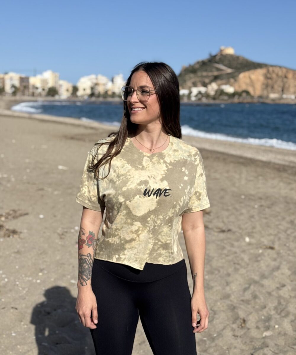 Alternative view of CROP TOP TIE DYE | BEIGE