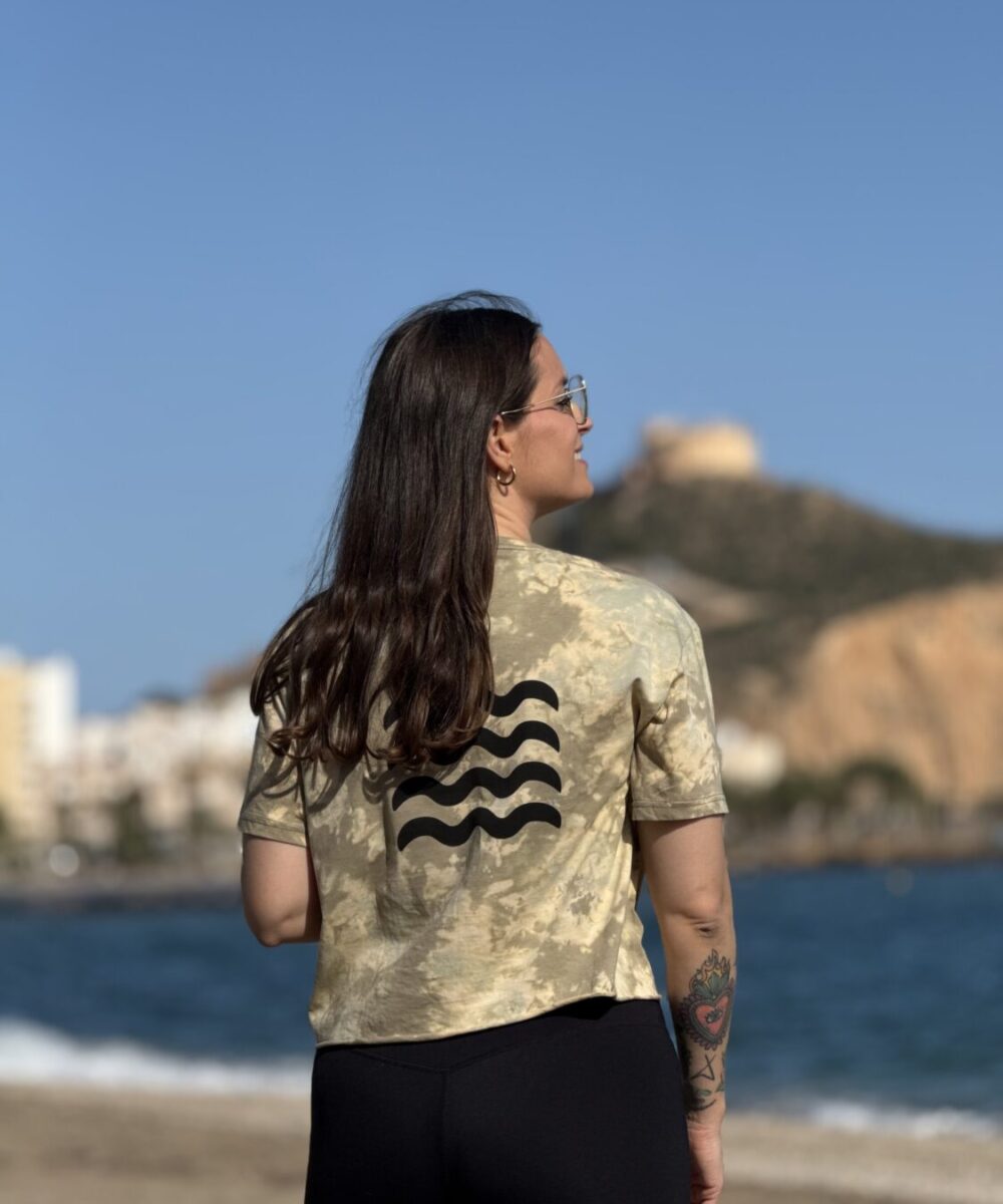 CROP TOP TIE DYE | BEIGE