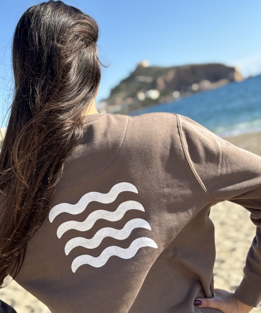 Alternative view of SUDADERA UNISEX OVERSIZE | MARRÓN