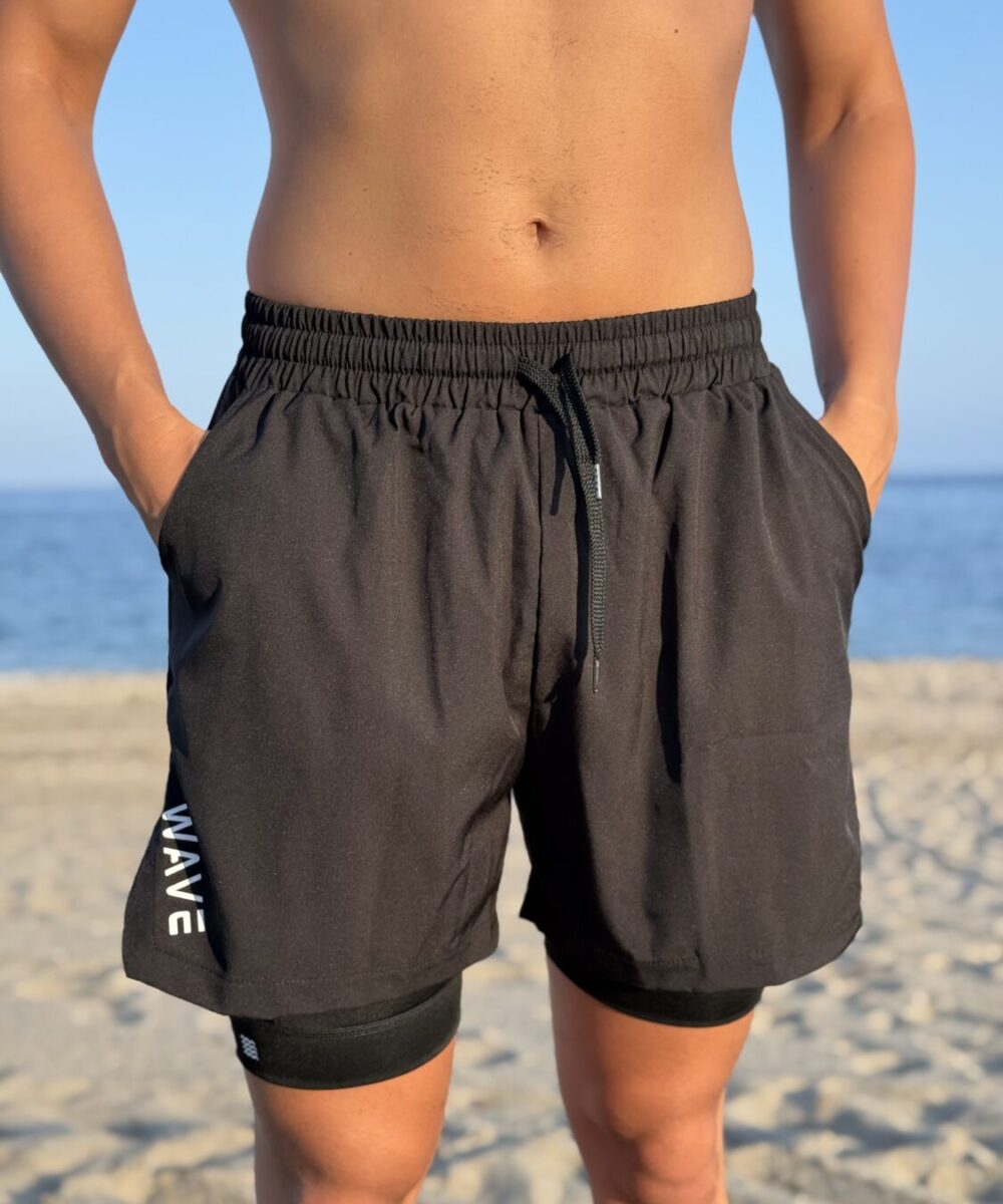 Alternative view of SHORT CON MALLA COMPRESIÓN | NEGRO