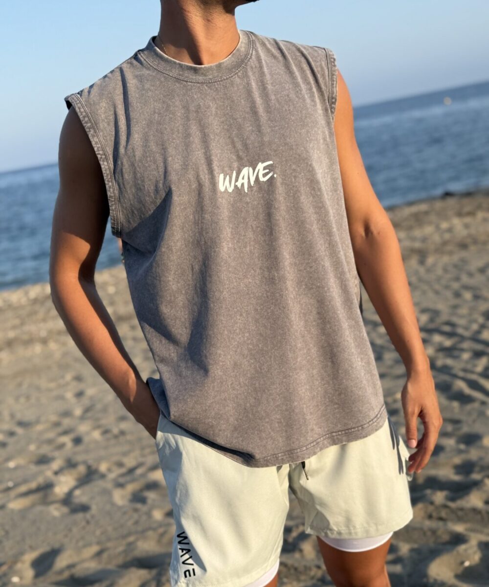 Alternative view of CAMISETA SIN MANGAS | GRIS CLARO